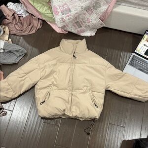 Tan Puffer Jacket